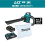 Makita 120 MPH 473 CFM LXT 18V X2 (36V) Lithium-Ion Brushless Cordless Leaf Blower Kit with Vacuum Attachment Kit (5.0 Ah) - Image 2