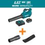 Makita 116 MPH 459 CFM LXT 18V Lithium-Ion Brushless Cordless Leaf Blower Kit with Blower Nozzle and Flat End Nozzle - Image 2