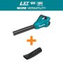 Makita 120 MPH 473 CFM LXT 18V X2 (36V) Lithium-Ion Cordless Brushless Leaf Blower with Flat End Nozzle - Image 2