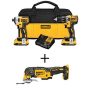 DEWALT 20V MAX XR Li-Ion Cordless Brushless Drill/Impact 2 Tool Combo Kit. 20V Oscillating Tool, and (2) 20V 2.0Ah Batteries - Image 1