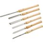 Shop Fox 6-Pieces Deluxe HSS Lathe Chisel Set - Image 1