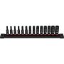 Milwaukee SHOCKWAVE 1/4 in. Drive Metric Deep Well 6 Point Impact Socket Set (14-Piece) - Image 1