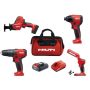 Hilti 12-Volt Cordless 4-Tool Combo with Recip Saw, Impact Driver, Drill Driver Combo Kit - Image 1