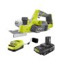 RYOBI ONE+ 18V Cordless 3-1/4 in. Planer with Dust Bag, 2.0 Ah Battery, and Charger - Image 1