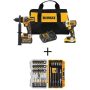 DEWALT 20V MAX Cordless Brushless Hammer Drill/Driver Combo Kit with FLEXVOLT and MAXFIT Screwdriving Set (35 Piece) - Image 1