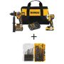 DEWALT 20V MAX Cordless Brushless Hammer Drill/Driver Combo Kit with FLEXVOLT and Black and Gold Drill Bit Set (21 Piece) - Image 2