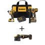 DEWALT 20V MAX Cordless Brushless Hammer Drill/Driver Combo Kit with FLEXVOLT and 20V 4.5 - 5 in. Angle Grinder - Image 1