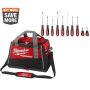 Milwaukee 20 in. PACKOUT Tool Bag/Tote with Screwdriver Set (11-Piece) - Image 1