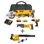 DEWALT 20V MAX Cordless 5 Tool Combo Kit, 20V Jobsite Blower, (1) 20V 4.0Ah Battery, (1) 20V 2.0Ah Battery, and Charger - Image 1