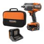 RIDGID 18V Brushless Cordless 4-Mode 1/2 in. High-Torque Impact Wrench Kit with 4.0 Ah Battery and Charger - Image 1