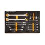 GEARWRENCH 21-Piece 72T SAE Standard and Stubby Ratcheting Wrench Set with EVA Foam Tray - Image 1