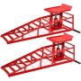 STARK USA 5-Ton Low Profile Adjustable Hydraulic Lift Auto Service Steel Ramps (2-Piece) - Image 1