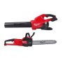 Milwaukee M18 FUEL Dual Battery 145 MPH 600 CFM 18V Lithium-Ion Brushless Cordless Handheld Blower with M18 FUEL 16 in. Chainsaw - Image 1