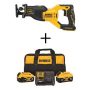 DEWALT 20-Volt MAX XR Cordless Brushless Reciprocating Saw with 20-Volt MAX XR Premium Lithium-Ion 6.0Ah and 4.0Ah Starter Kit - Image 1
