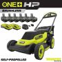 RYOBI ONE+ 18V HP Brushless Whisper Series 20" Self-Propelled Dual Blade Walk Behind Mower-(6) 4.0 Batteries and (3) Chargers - Image 2