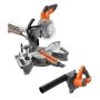 RIDGID 18V Cordless 2-Tool Combo Kit with Brushless 7-1/4 in. Dual Bevel Sliding Miter Saw and Compact Blower (Tools Only) - Image 1