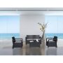 KOZYARD New York 4-Piece All-Weather Outdoor Patio Conversation Set Garden Furniture with Gray Cushions - Image 1