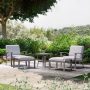EGEIROSLIFE 5-Piece Aluminum Patio Conversation Set with End Table and Cushions - Image 1