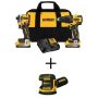 DEWALT 20V MAX Lithium-Ion Brushless Cordless Combo Kit (2-Tool) and 5 in. Random Orbital Sander with (2) 1.7Ahr Batteries - Image 1