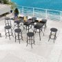 Patio Festival 11-Piece Metal Bar Height Outdoor Dining Set PF18265X3-19143X4 - Image 1