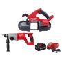 Milwaukee M18 FUEL 18V Lithium-Ion Brushless Cordless Compact Bandsaw w/1 in. SDS Plus Rotary Hammer & 8.0ah Starter Kit - Image 1
