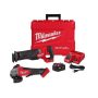 Milwaukee M18 FUEL 18V Lithium-Ion Brushless Cordless SAWZALL Reciprocating Saw Kit W/M18 FUEL Grinder - Image 1