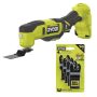 RYOBI ONE+ 18V Cordless Multi-Tool (Tool Only) with 4-Piece Wood and Metal Oscillating Multi-Tool Blade Set - Image 1