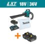 Makita 120 MPH 473 CFM LXT 18V X2 (36V) Brushless Leaf Blower Kit w/ Vac Attach Kit (5.0Ah)with LXT 18V Battery 5.0 Ah(2-Pk) - Image 2