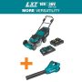 Makita 21 in. 18V X2 (36V) LXT Walk Behind Push Lawn Mower Kit with 4 Batteries (5.0 Ah) with 18V X2 (36V) LXT Blower - Image 2