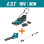 Makita 18V X2 (36V) LXT 17 in. Walk Behind Residential Lawn Mower Kit (5.0Ah) with LXT Blower and LXT 13 in. String Trimmer - Image 2