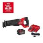 Milwaukee M18 FUEL 18-V Lithium-Ion Brushless Cordless Sawzall Reciprocating Saw Kit with (1) FORGE 6.0Ah Battery - Image 1