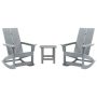 TAYLOR + LOGAN Gray 3-Piece Plastic Patio Conversation Set RO-508963-TAYLH - Image 1
