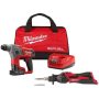 Milwaukee M12 FUEL 12-Volt Lithium-Ion 5/8 in. Cordless SDS-Plus Rotary Hammer Kit with M12 Soldering Iron - Image 1