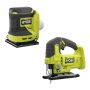 RYOBI ONE+ 18V Cordless 2-Tool Combo Kit with 1/4 Sheet Sander and Jig Saw (Tools Only) - Image 1