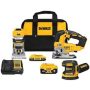 DEWALT 20V MAX Lithium-Ion Cordless 3-Tool Combo Kit with 2.0 Ah Battery, 5.0 Ah Battery, Charger and Bag - Image 1