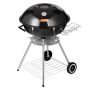 VEVOR 22 in. Kettle Charcoal Grill Premium Kettle Grill with Wheels, Porcelain-Enameled Lid and Ash Catcher, Black - Image 1
