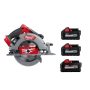 Milwaukee M18 FUEL 18V Lithium-Ion Brushless Cordless 7-1/4 in. Circular Saw w/(3) Batteries - Image 1