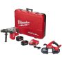 Milwaukee M18 FUEL 18V Lithium-Ion Brushless Cordless 1-9/16 in. SDS-Max Rotary Hammer Kit w/FUEL Compact Bandsaw - Image 1