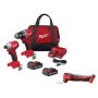 Milwaukee M18 18V Lithium-Ion Brushless Cordless Compact Drill/Impact Combo Kit (2-Tool) with Oscillating Multi-Tool - Image 1