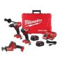 Milwaukee M18 FUEL ONE-KEY 18-Volt Lithium-Ion Brushless Cordless Hammer Drill/Impact Driver Combo Kit with M18 FUEL Hackzall - Image 1