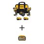 DEWALT 20V MAX XR Hammer Drill and ATOMIC Impact Driver 2-Tool Cordless Combo Kit with 6Ah Battery (2)4Ah Batteries and Charger - Image 1