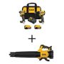 DEWALT 20V MAX XR Hammer Drill and ATOMIC Impact Driver 2 Tool Cordless Combo Kit and Handheld Blower w/(2) 4Ah Batteries - Image 1