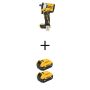 DEWALT ATOMIC 20V MAX Lithium-Ion Cordless Brushless 1/2 in. Variable Speed Impact Wrench with (2) 20V Premium 5Ah Batteries - Image 1