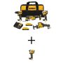 DEWALT ATOMIC 20V Lithium-Ion Cordless Brushless Combo Kit 4-Tool and 1/2 in. Impact Wrench with (2) 2Ah Batteries and Charger - Image 1
