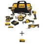 DEWALT 20V MAX Lithium-Ion Cordless 7-Tool Combo Kit with 2.0 Ah Battery, (2) 5.0 Ah Batteries and Charger - Image 1