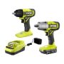 RYOBI ONE+ 18V Cordless 2-Tool Combo Kit with 1/2 in. Impact Wrench, 3/8 in. Impact Wrench, 2.0 Ah Battery, and Charger - Image 1