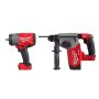 Milwaukee M18 FUEL 18V Lithium-Ion Brushless Cordless 1/2 in. Impact Wrench with Friction Ring & 1 in. SDS Plus Rotary Hammer - Image 1