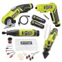 RYOBI USB Lithium 4-Tool Combo Kit with Screwdriver, Glue Pen, Rotary Tool, Power Cutter, (2) Batteries, and Charger - Image 1