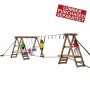 Ninja Power The Ninja Platform Gold KT 50041 is the ultimate adventure for aspiring ninjas - 10 activities & 24 sq. ft. of play deck - Image 1