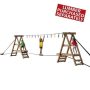 The Ninja Silver Platform Playset KT 50042 provides an exciting adventure with its spacious 24 square feet of play area. - Image 1